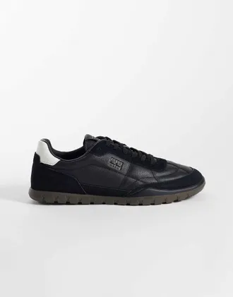 Tommy Jeans sneakers basse in pelle nere-Nero