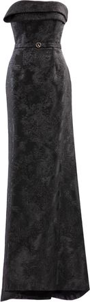 Saiid Kobeisy Brocade Long Fitted Dress