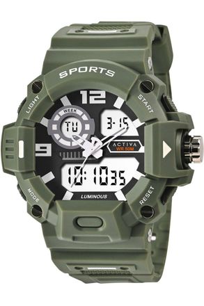 Invicta Activa X Invicta Digital ACW495-003 Heren Horloge - Quartz Uurwerk - Plastic met zwarte Wijzerplaat - 55mm