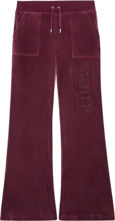 Juicy Couture Low Rise Layla Pants - Dames - Wijde Broeken - Rood - XL - Broeken