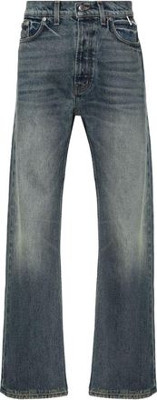 Rhude 90s straight-leg jeans - men - Cotton/Cotton/Polyester - 31 - Blue