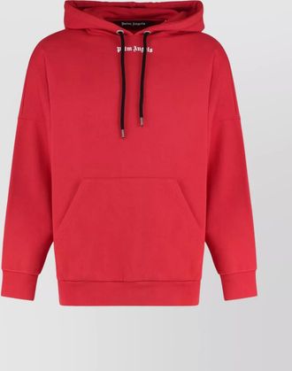 Palm Angels ribbed cotton hoodie