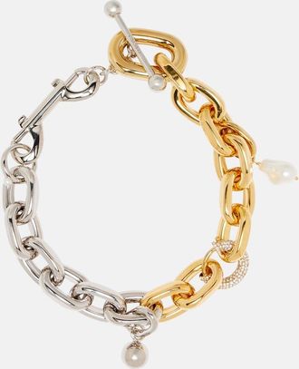 Paco Rabanne XL Link embellished chain necklace