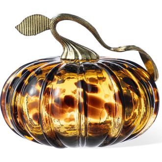 Glitzhome Fall Multi-Style Small Glass Pumpkins in Black at Nordstrom