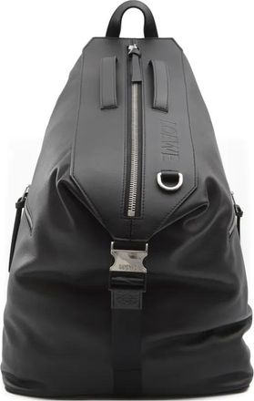 Loewe Convertible leather backpack - men - Calf Leather/Cotton - One Size - Black