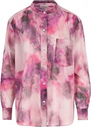 Isabel Marant Womens Mexika Round Neck Blouse In Pink