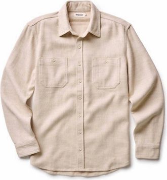 Taylor Stitch Mens Utility Shirt In Natural Sashiko