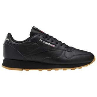 Reebok Mens Classic Leather - Running Shoes Black/Black Size 10.0
