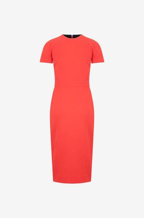 Victoria Beckham Etuikleid aus Cady Fitted T-Shirt