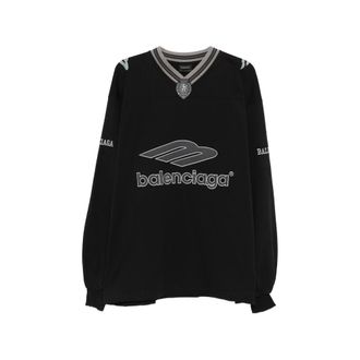 Balenciaga V-neck Logo T-shirt