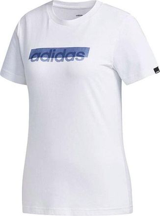adidas (WMNS) adidas Boxed Logo Graphic T-Shirt Asia Sizing White Teal FM6147