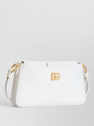 Dolce & Gabbana calfskin phone shoulder bag brass detail