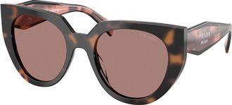 Prada PR 14WS 23A60B Womens Sunglasses Tortoiseshell Size 52