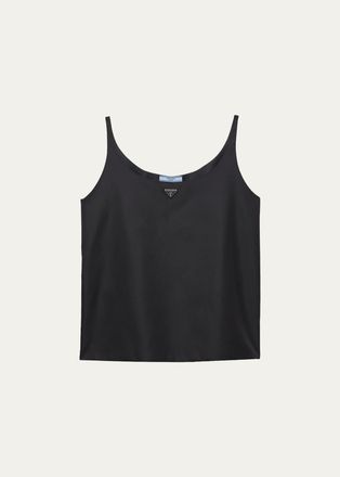 Prada Re-Nylon Sleeveless Scoop-Neck Top