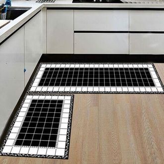 OEM Paquete De 2 Alfombrillas De Cocina, Absorbentes, Antideslizantes, Para Colocar Delante Del Fregadero, Lavables, De 40x60 Cm Y 40x120 Cm