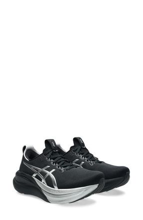 Asics GEL-NIMBUS 28 Platinum Running Shoe in Platinum/Black at Nordstrom, Size 10.5