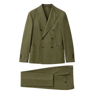Tagliatore Double Breasted Suits, male, Green, Size: M Montecarlo Suit