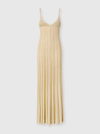 Missoni Sleeveless Mixed Viscose Lam&eacute; Gown With Sequins in Gold at Nordstrom, Size 38 It