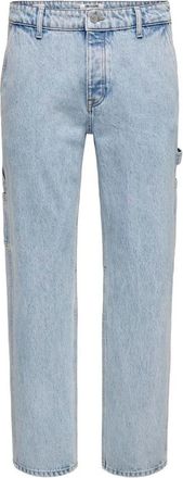 Only & Sons Jeans Edge - Heren - Regular Fit Jeans - Blauw - W28 - Jeans