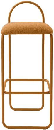 AYTM Design Barhocker Angui, Amber Bouclé, Sitzhöhe 75.5 cm