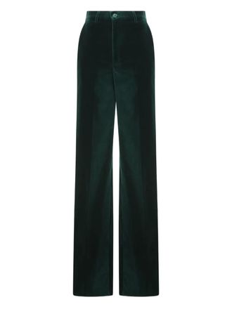 Gucci velvet pocket trousers - Groen