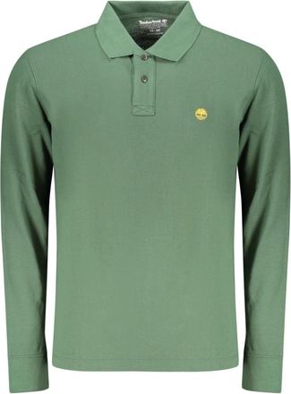 Timberland Lange Mouwen Poloshirt - Heren - Polos - Groen - XL - Katoen - Tops