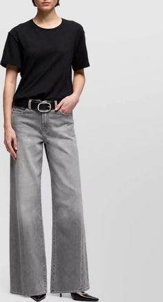 7 For All Mankind high-rise wide-leg denim jeans