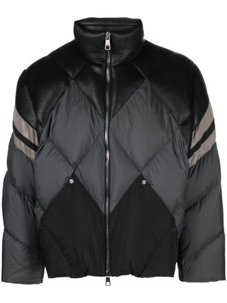Neil Barrett Piumino con inserti - Nero