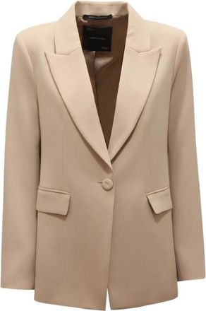 Emma & Gaia Giacca Wo Jacket - Dames - Blazers - Beige - XL - Jassen