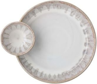 Bloomingville Plato de gres crema