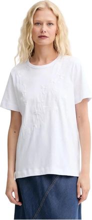 Munthe Piris T-shirt - Dames - T-shirts - Wit - S - Katoen - Tops