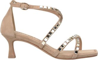 Alma En Pena Sandaal met juweelbanden - Dames - Sandalen met hakken - Beige - 39 EU - Schoenen