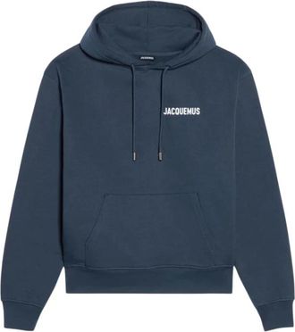 Jacquemus Hoodies & sweatvesten, Heren, Blauw, S, Katoen, The Sweatshirt