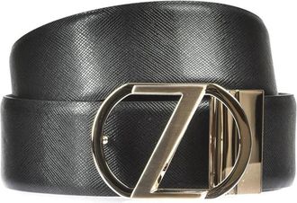 Ermenegildo Zegna Stijlvolle Riem - Heren - Riemen - Zwart - 95 CM - Leer - Accessoires