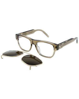 Dior Mens Diamondo 53Mm Blue Light-Blocking Optical Frames With Clip-On Lens