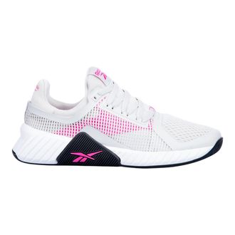 Reebok Womens FLIP Charge Sneaker, Pure Grey 2 / Laser Pink, 40