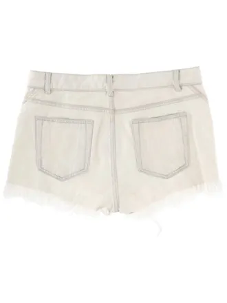 Rick Owens Bias-Cut Cotton Bermudas - Ivory