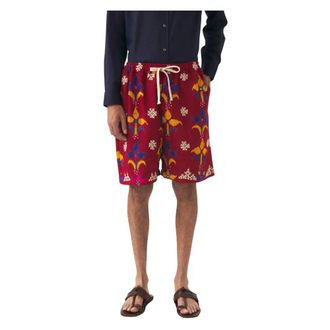 Antik Batik Heren, Korte broeken, Rood, Maat: XL Katoen