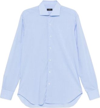 Barba Shirts - Heren - Casual Overhemden - Blauw - 4XL - Katoen - Overhemden