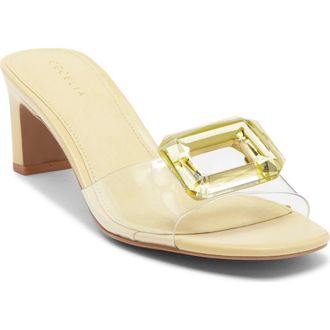 Cecelia New York Park Avenue Jewel Detail Sandal in Yellow at Nordstrom, Size 8.5