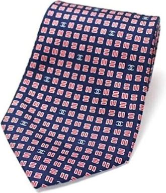 Chanel Pre-owned Silk home-office - Dames - Vintage Accessoires - Blauw - ONE Size - Vintage