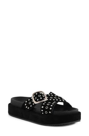 Seychelles Crushing Wave Platform Slide Sandal in Black at Nordstrom, Size 6.5