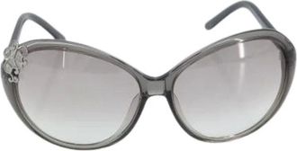 Saint Laurent Pre-owned Accessories, female, Gray, Size: ONE SIZE Pre-owned Vintage Sunglasses