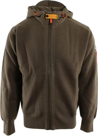 Parajumpers New Dominic Vest - Heren - Vesten met rits - Bruin - M - Wol - Hoodies & sweatvesten