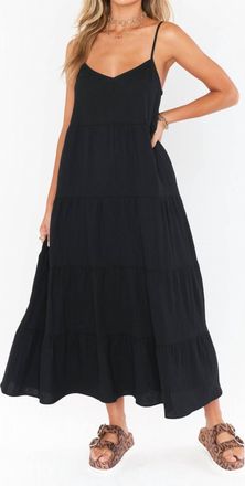 Show me your Mumu Caroline Maxi Dress In Black Gauze