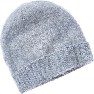Sofiacashmere Sofiacashmere Brushed Cashmere Chunky Cable Hat