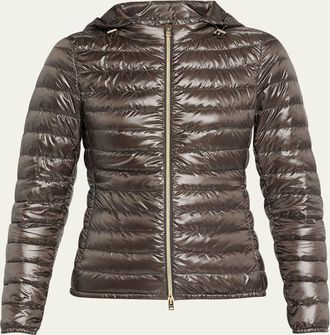 Herno Angela Short Down Jacket with Detachable Hood