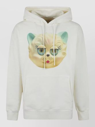 Valentino Garavani hooded cotton sweatshirt le chat dela maison
