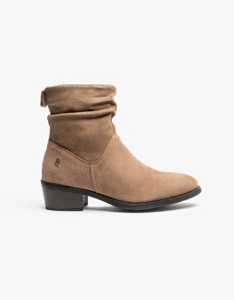 Hush Puppies Womens Hush Puppies IRIS Womens Ankle Boots Taupe - Cream - Size: 6