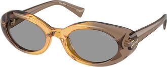 Miu Miu MUB09S 24M50Q Womens Sunglasses Brown Size 52